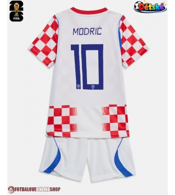 Chorvatsko Luka Modric #10 Domácí dres komplet pro Děti MS 2026 Krátkým Rukávem (+ Krátké kalhoty)
